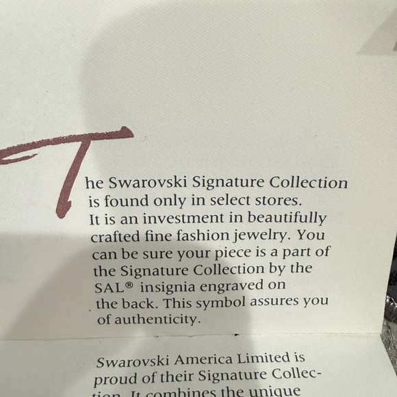 Swarovski Gold Necklace with Black and Silver Accents - Picture 5 of 5